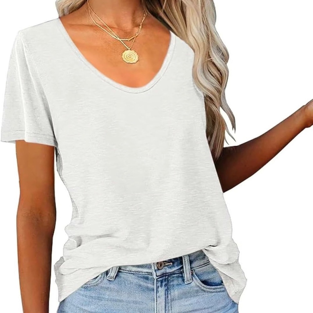Woman’s Short Sleeve V-Neck Shirt